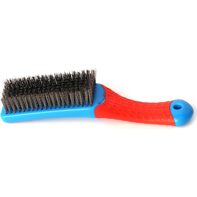 Brosse métallique robuste en acier inoxydable avec poignée en plastique confortable – Parfaite pour enlever la rouille, le soudage des scories, la saleté et la peinture.