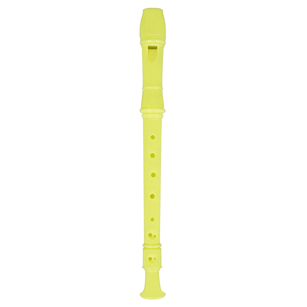 Musical Instrument Soprano Recorder 8-Hole ABS Recorder with Cleaning Rod for Beginner Musical Instrument for Kids Soprano: Yellow