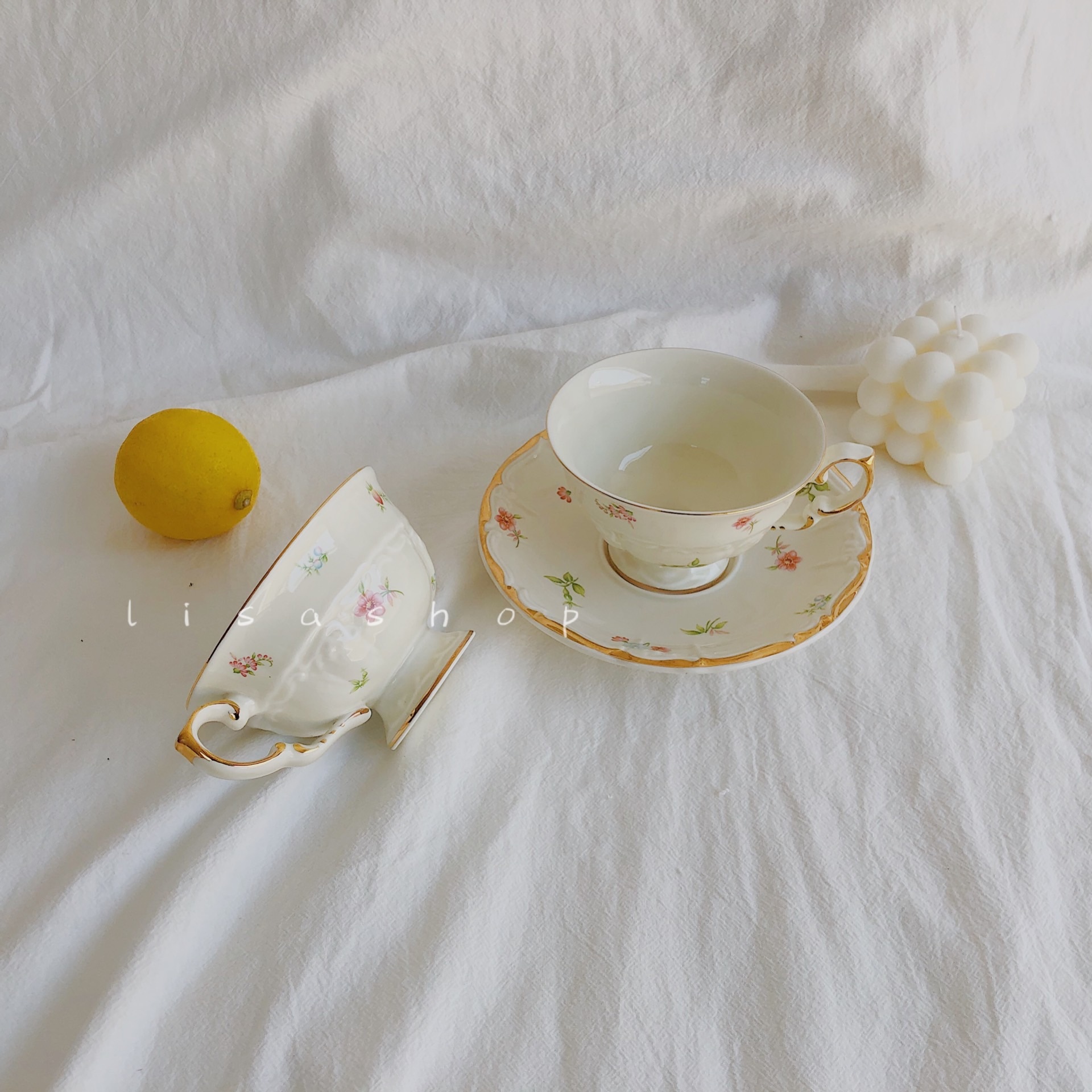 White French Style Ceramic Coffee Cup and Saucer Set Small Funny Vintage Reuseable Coffee Cup Filizanki Do Kawy Mug BD50CS