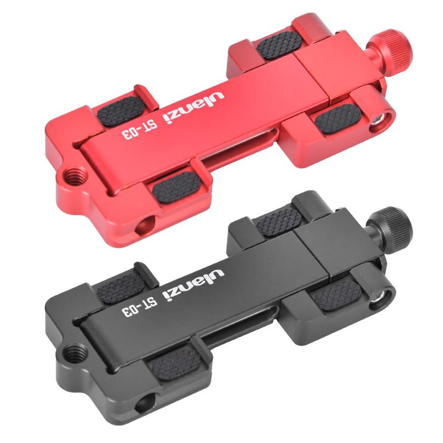 Ulanzi fotografia ST-03, soporte de Clip plegable de Metal para teléfono inteligente con placa de liberación rápida y zapatos fríos para teléfono móvil