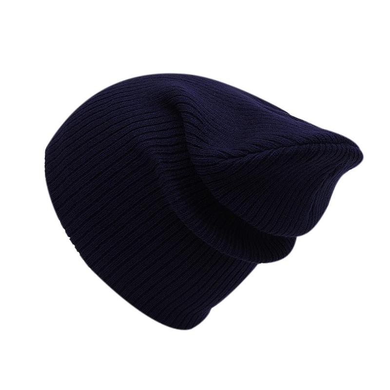 Höst vinter mjuk stickad mössa dam keps dam bomull skullies & beanies enfärgad taklist hattar kvinnlig solid huva