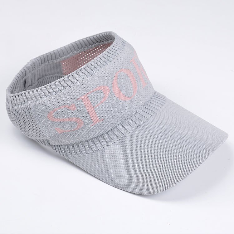 Women's summer hat spring summer hat outdoor baseball cap sports beach hat letter breathable lengthened eaves knitted sun hat: 016