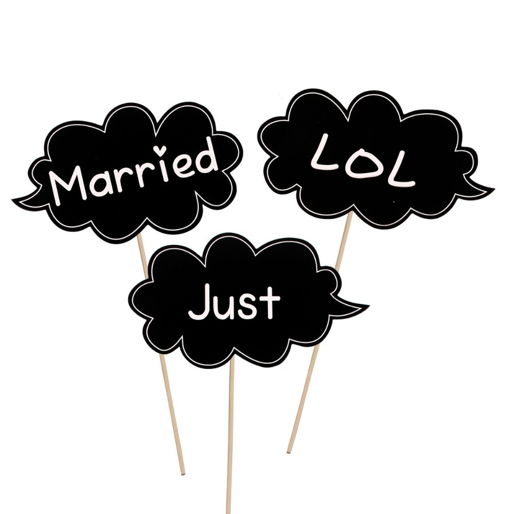 FENGRISE Photo Booth Props Bruiloft Decoratie Team Bruid Bruidegom Schoolbord Photobooth Bruids Douche Bruiloft Evenement Feestartikelen