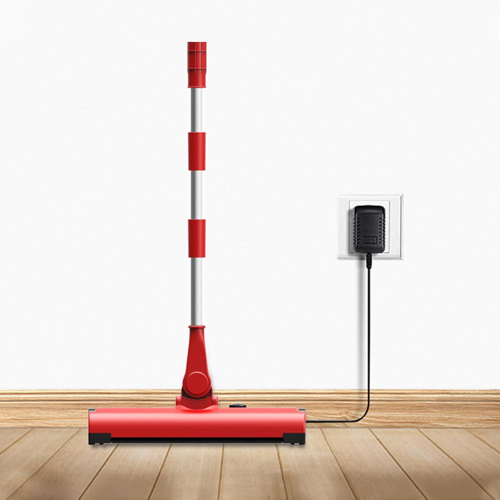 Fregona eléctrica inalámbrica con carga USB, limpiador de suelo, escobas, rotación de 360 grados, barredora manual, fregonas de limpieza del hogar
