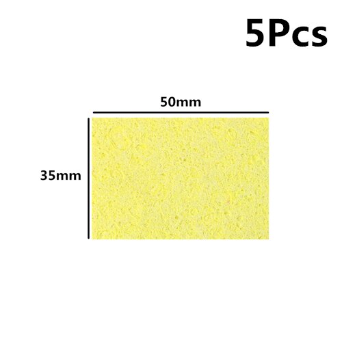 Repuesto de limpieza de soldador grueso, heatestable, esponjas resistentes a altas temperaturas, accesorios de soldadura, limpieza de algodón: 35mmx50mm