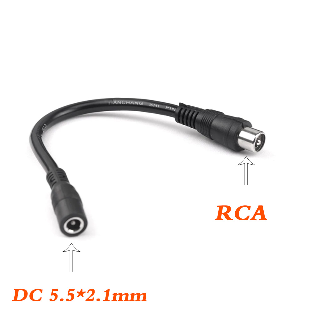 DC to RCA GX16 XLR IEC 3 Pin Connector Cable Adapter cable extended line for LED Strip CCTV Camera LED Strip Plug Max 2.5A