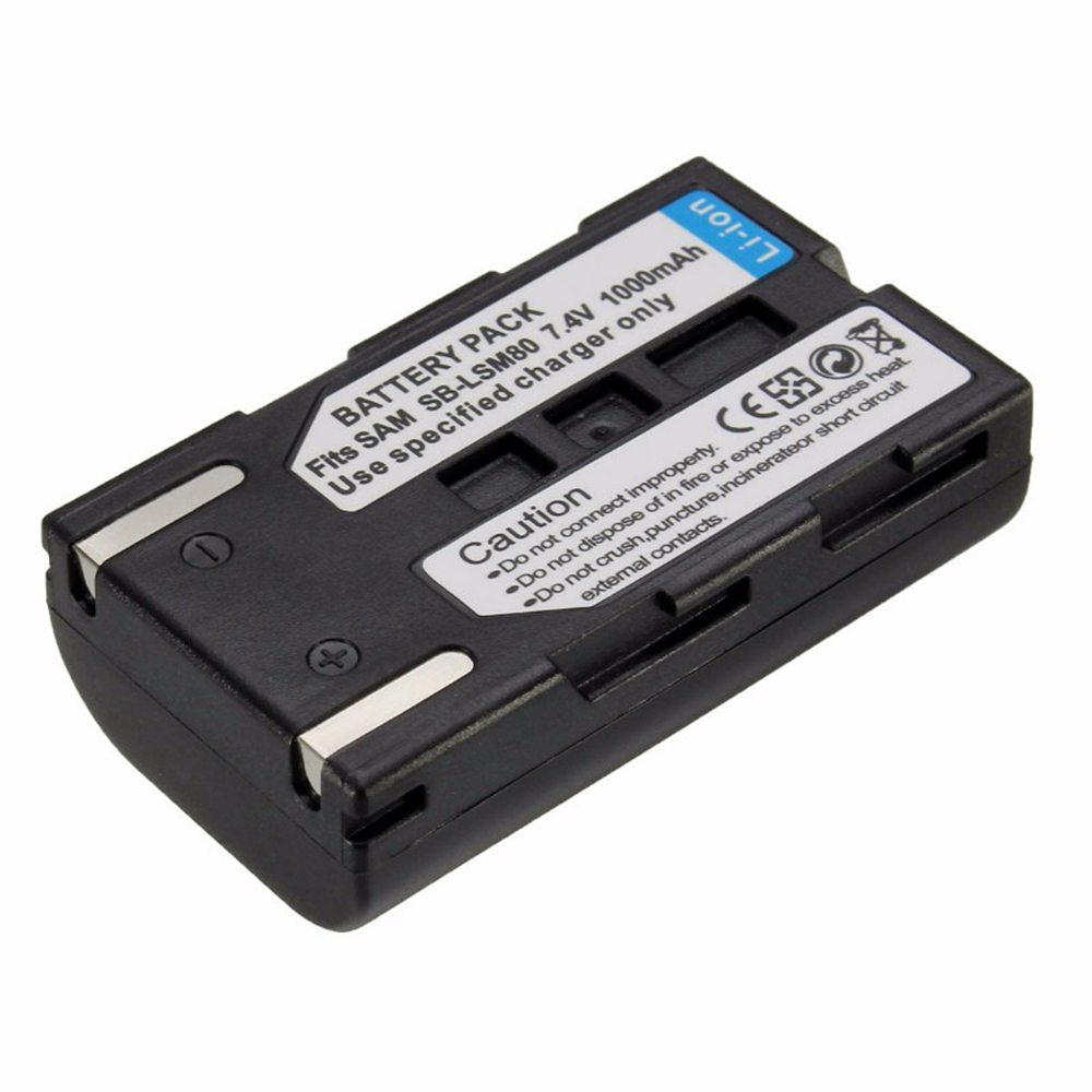 1000Mah LSM-80 SB-LSM80 LSM80 Camera Batterij Rechageable Batterij Voor Samsung VP-DC175 VP-DC565 VP-DC575 SC-D357