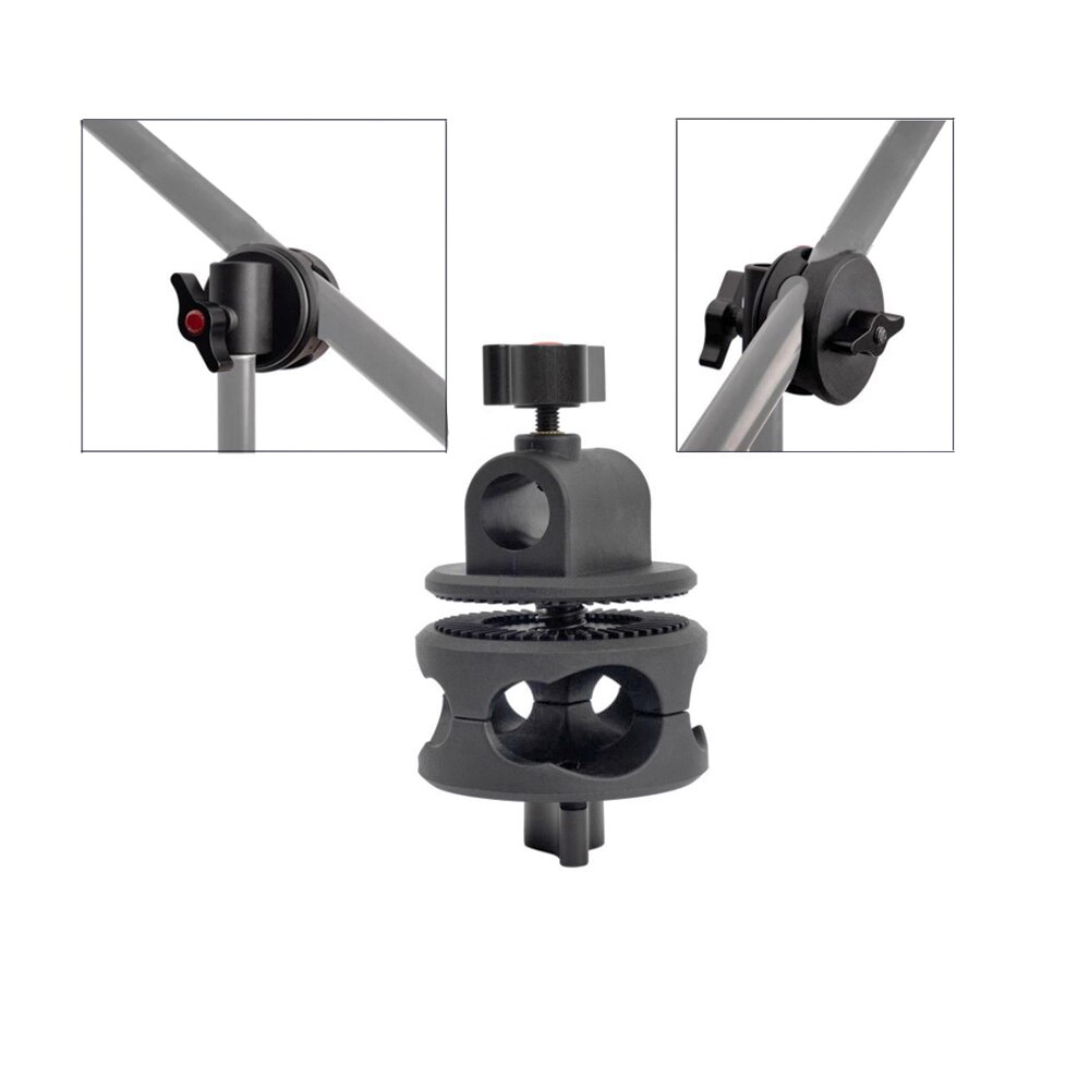 Kayulin schwenkbare grip kopf winkel tilt mount-rad clamp connector bracket Für Foto Studio Boom Arm Reflektor Halter Stehen