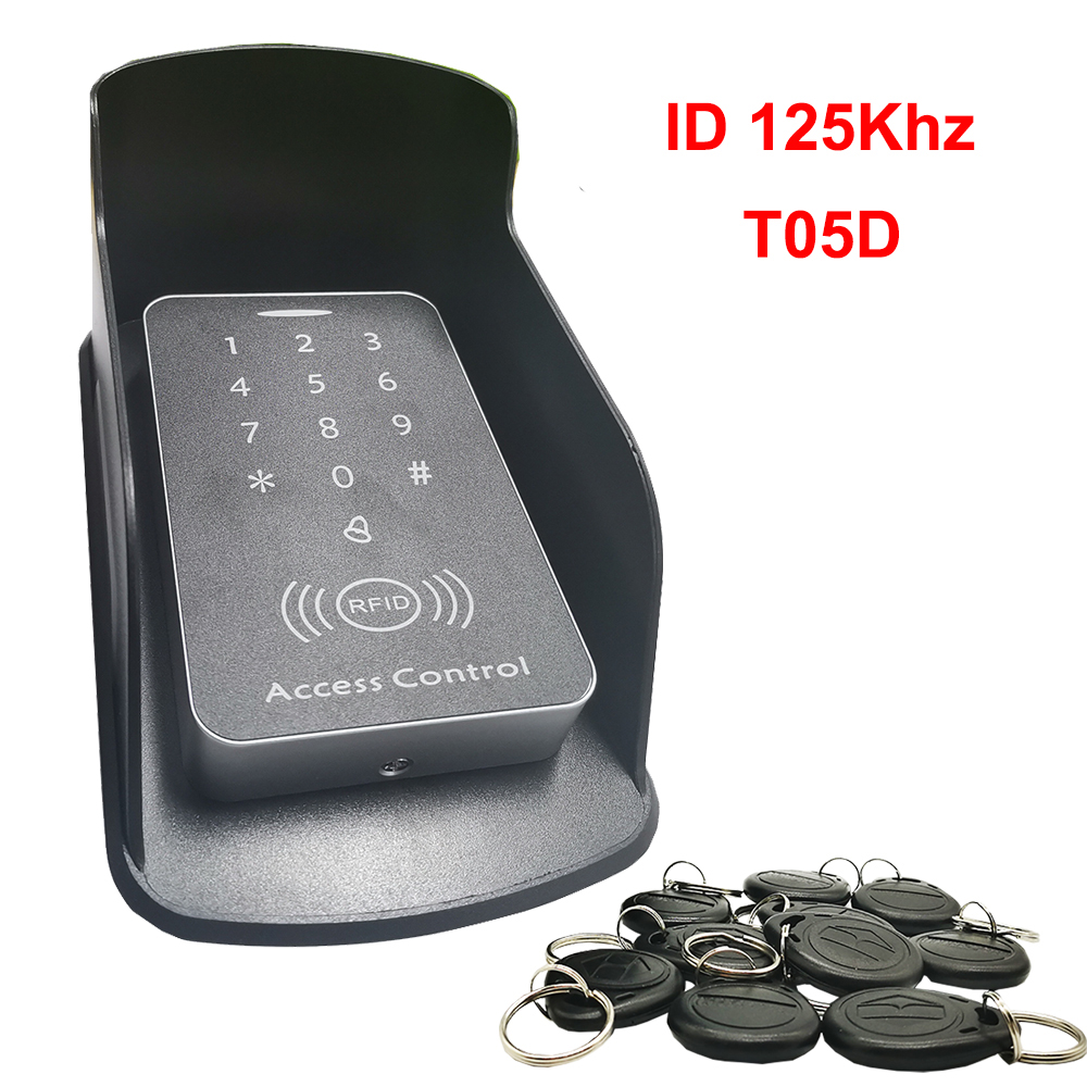 125khz RFID Proximity Card Access Control System RFID/EM Keypad Card Access Controller Door Opener Master Controller: T05D with Cover