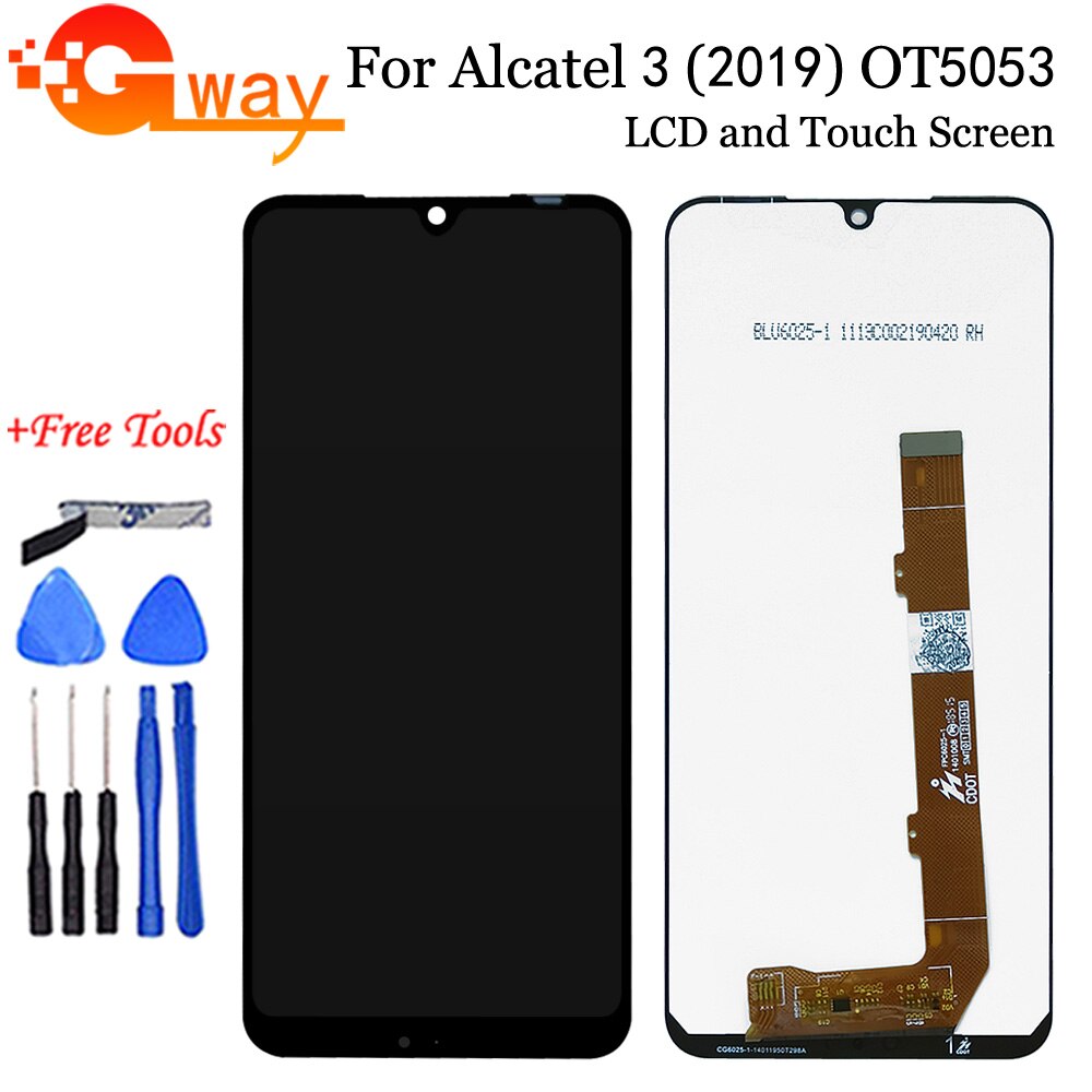 5.94 "LCD robić Alcatel 3 2019 LCD 5053K 5053A 5053Y 5053D wyświetlacz LCD ekran dotykowy Digitizer zgromadzenie OT5053 5053 ekran wyświetlacza