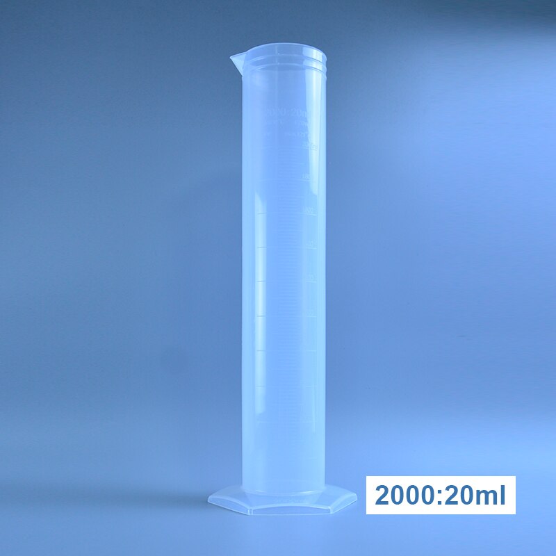 1Pcs Plastic Maatcilinder Afgestudeerd Cilinders Voor Lab Levert Laboratorium Gereedschap School Lab Accessoires 5 ~ 2000Ml