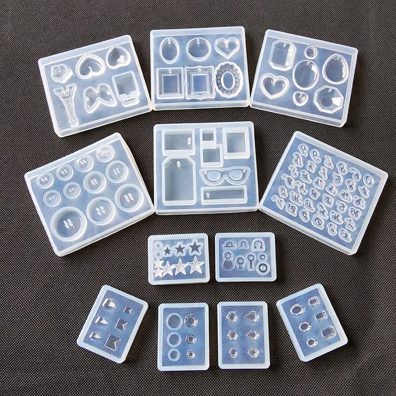 1PC wisiorek Craft DIY przezroczyste żywicy UV płynnego silikonu połączenie formy do DIY dokonywanie znalezienie akcesoria