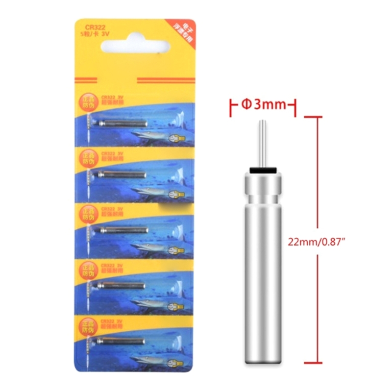 10/15/20Pcs Set CR322 Batterien Nacht Angeln Schwimmt Batterie 3V Pin Lithium-Batterie Elektronische angeln Zubehör