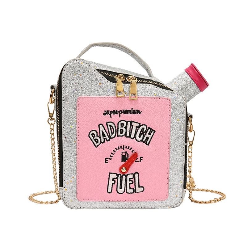 Vrouwen Mode Schattige Schoudertas Zoete En Grappige Persoonlijkheid Borduurwerk Liefde Brief Auto Pu Messenger Bag Vrouwelijke