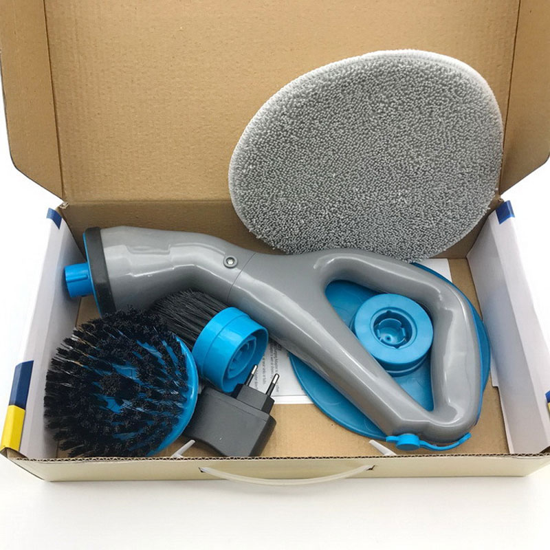 Tv smarl muscle elektrisk spin scrubber turbo scrub rengøringsbørste trådløs opladelig badeværelsesrens håndtag kar vindue