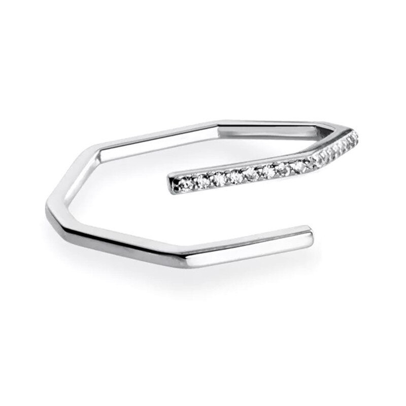 Persönlichkeit Boho Hexagon Kristall Ringe für Frauen Schmuck Große Antike Ringe Mädchen Weihnachten Anillos