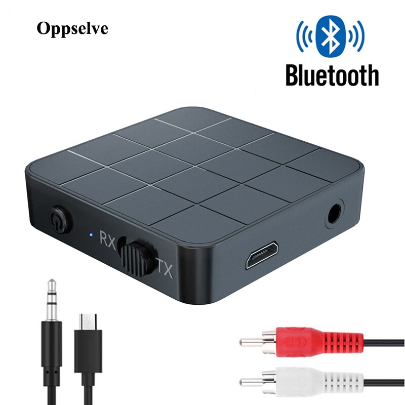 Bluetooth 5.0 2-In-1 Audio Ontvanger Zender Usb 3.5Mm Aux Jack Rca Adapter Voor Tv Laptop hoofdtelefoon Carkit Draadloze Adapter