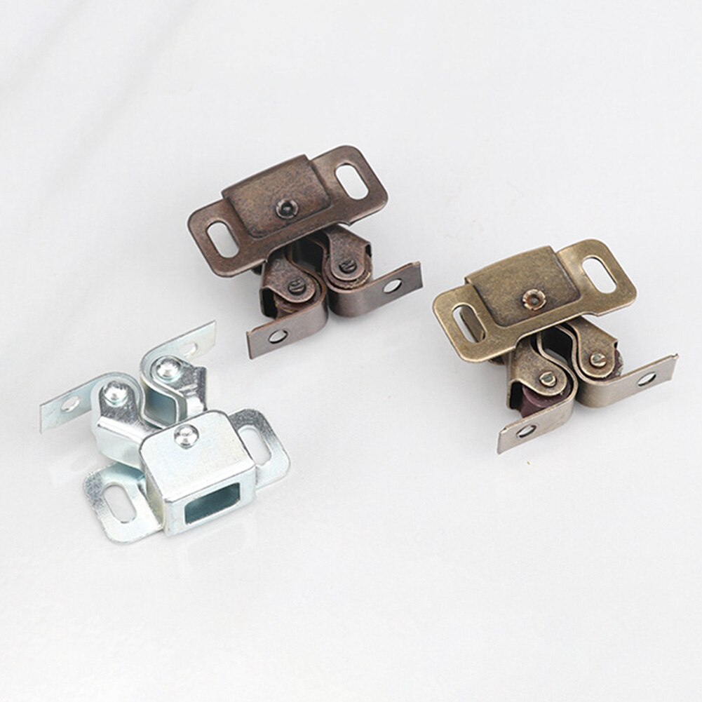 Double Wheel Cupboard Door Buckle Spring Lock Door Windows Hasps Hardware Doorknob Lock Home Mat