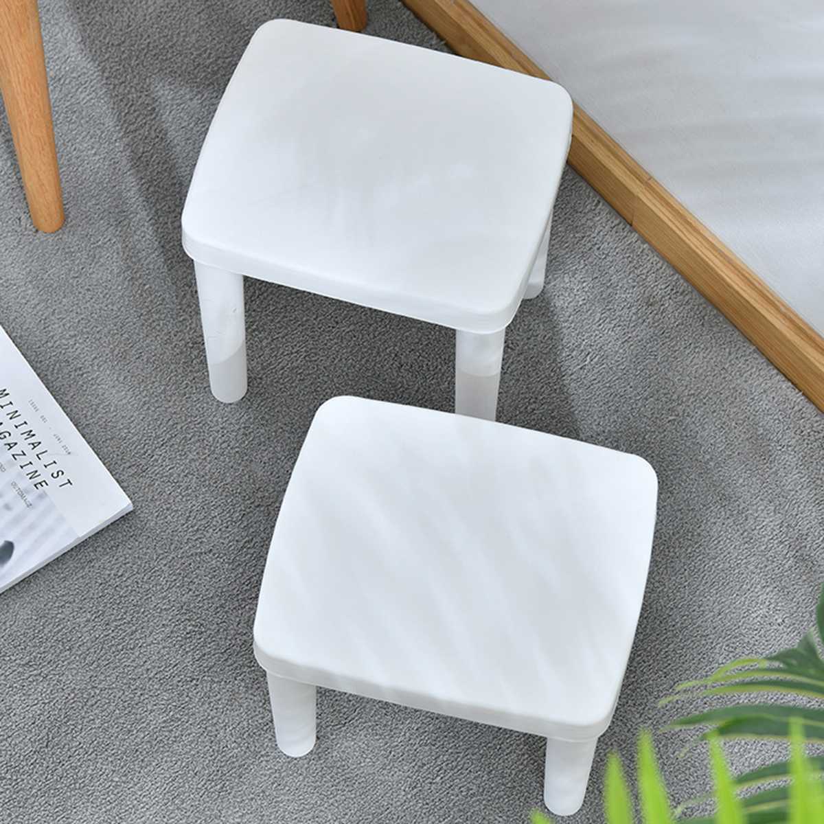 Plastic Multi Purpose Step Stool Outdoor Storage Kids holding stool camping Non-slip Changing Shoes Child Home Kitchen Bathroom