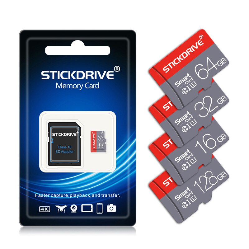 Micro sd klasse 10 32gb hukommelseskort sdxc 128gb 64gb sdhc 32gb/16gb u3 u1 micro sd-kort tf-kort hukommelse flash microsd-kort