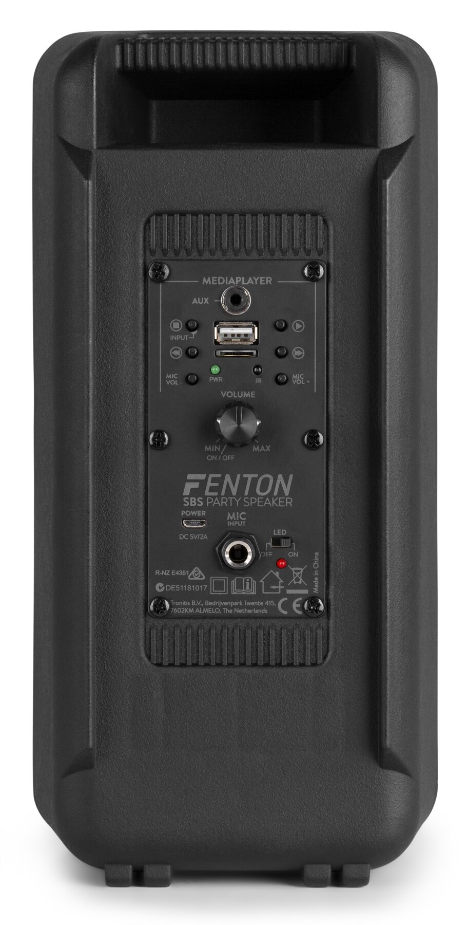 Fenton SBS60 Altavoz Party 2x 4" BT LED USB
