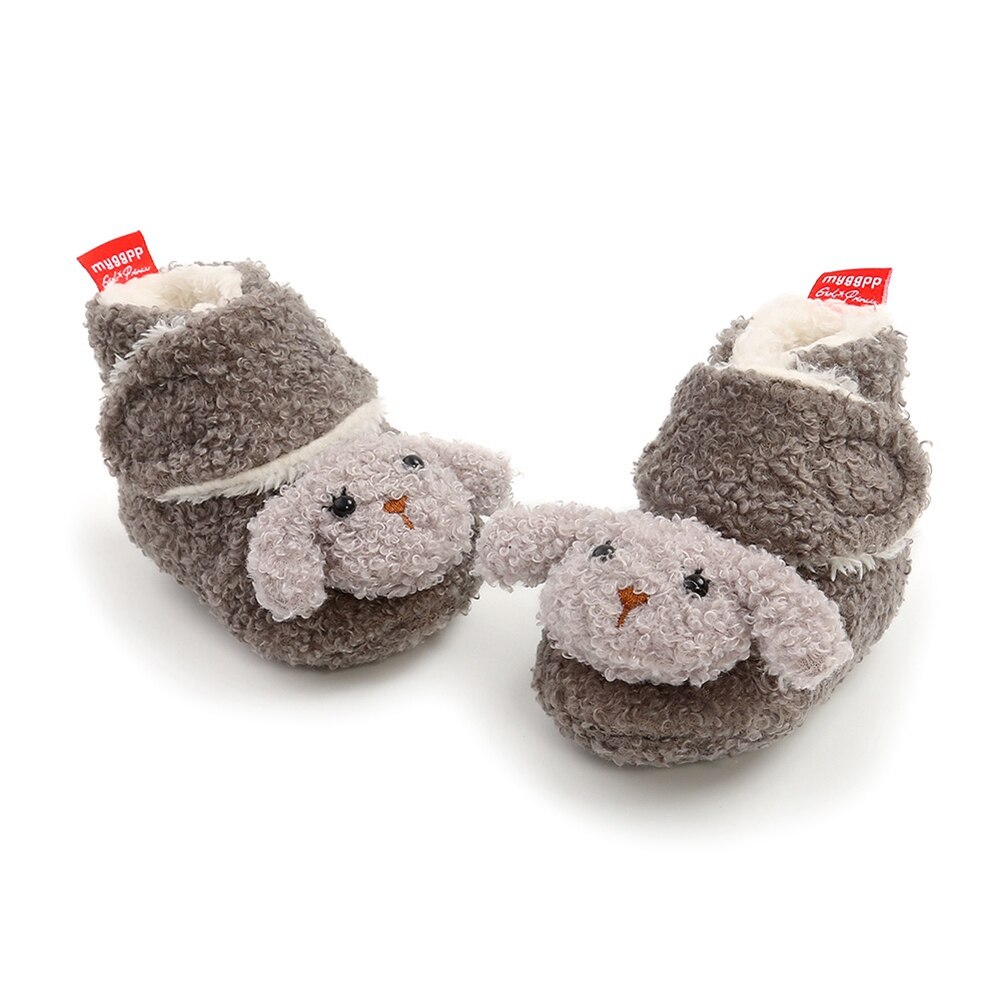 Baby Snowboots Winter Baby Jongen Meisje Schoenen Zachte Zool Leuke Eerste Wandelaar Peuter Pluche Prewalker Fleece Laarzen Laarzen Voor baby: H / -S