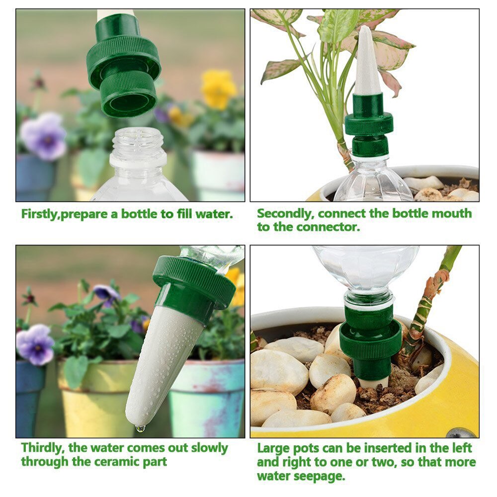 4Pcs Plant Waterer Self Plant Watering Devices For Potted Flower Drip Lrrigation Garden Sprinklers Tools