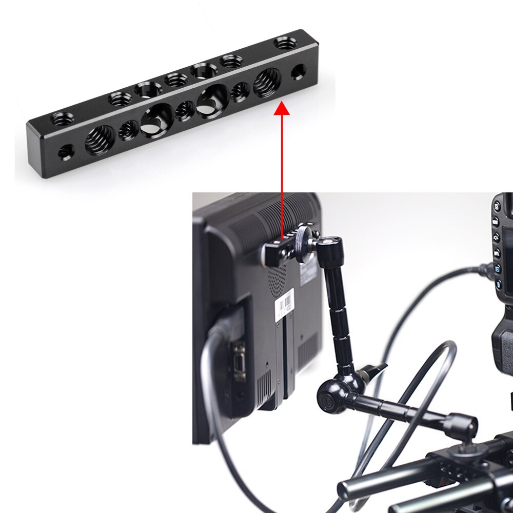 Smallrig Kaas Bar Met 1/4 Inch En 3/8 Inch Schroef Gat Voor Monitor Mount Screen Kaas Plaat Camera Accessoires 1091