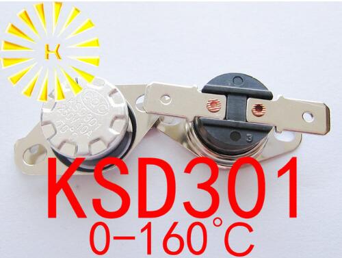 Interrupteur Thermostat KSD301 10A 250V 0-160°C Normalement Fermé - Capteur Température Bakélite Pour Appareils Électroménagers