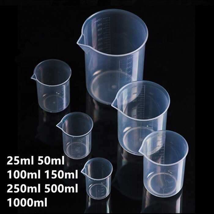 7pcs/set Lab Laboratory Plastic Beaker