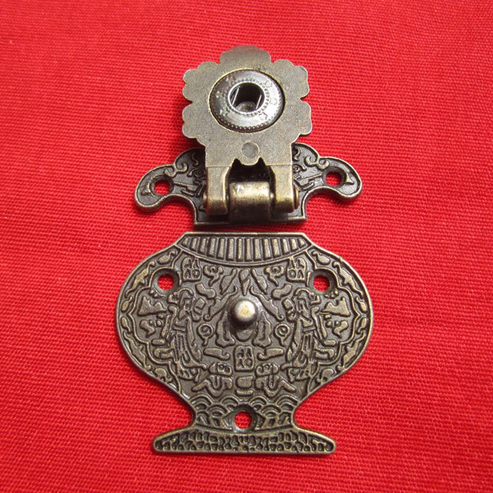 Lot De 10 Loquets De Tiroir Ou Boîte En Bronze - Ferrures Décoratives, 38x27 Mm