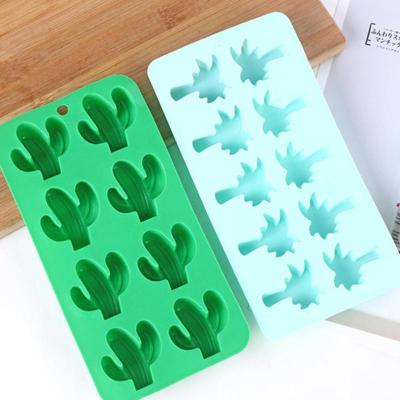 Silicone Ice Cream Molds DIY Ice Cube Mold Silicone Mold Maker Candy Kitchen Fruit DIY Chocolate Ice Mold Tool Tray E8R6