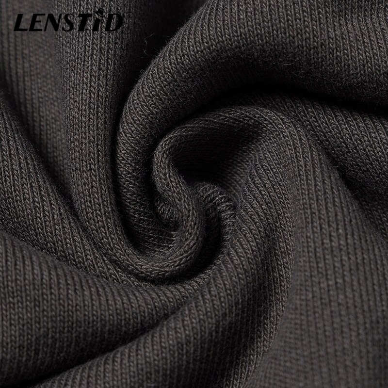 LENSTID Hip Hop Lightning Hoodie Pullover Hoodies Men Autumn Winter Fleece Streetwear Harajuku Cotton Hipster Sweatshirts