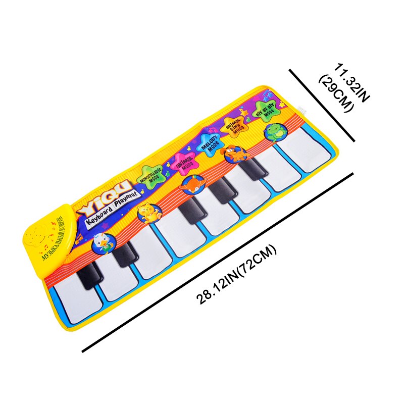 Muzikale Speelmat Met Animal Voice Baby Piano Spelen Tapijt Muziek Game Instrument Vroege Educatief Speelgoed Voor Kinderen: style 2