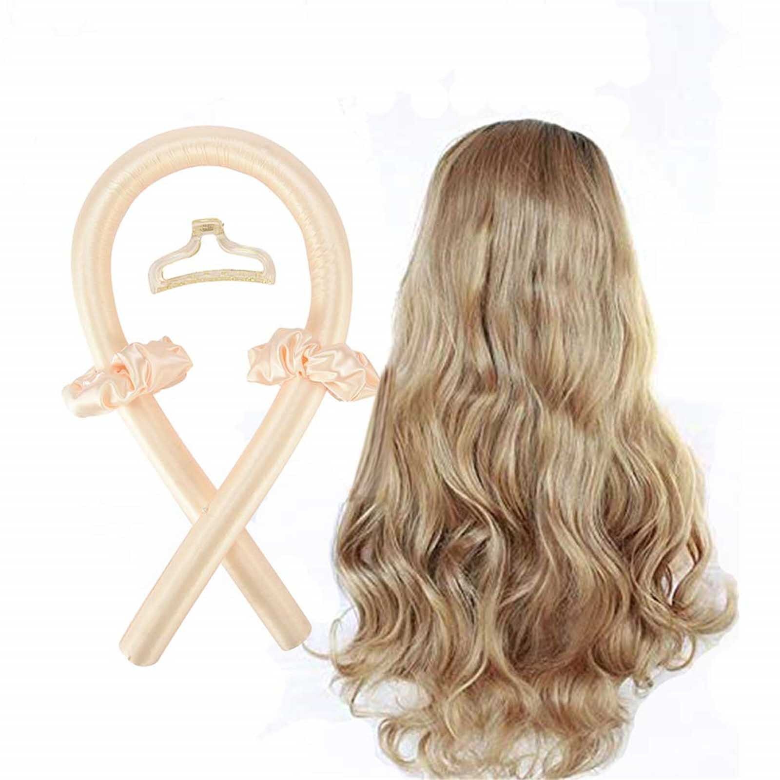 Heatless Curling Rod Headband No Heat Curls Ribbon Hair Rollers Sleeping Soft Headband Hair Curlers DIY Hair Styling Tools: I