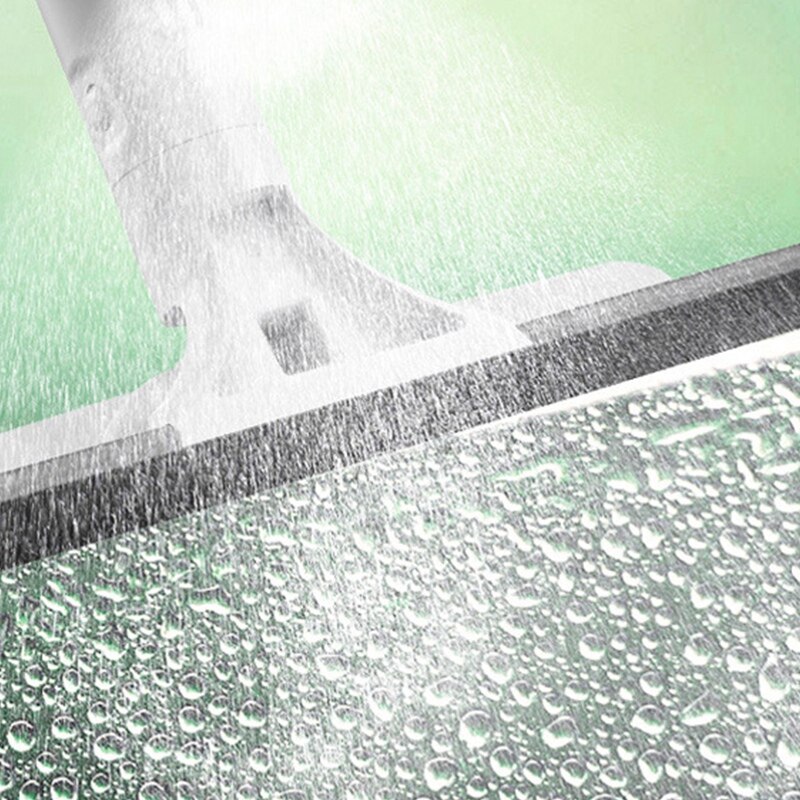 ! Aluminum Long Handle Glass Cleaning Brush With Water Spray System Window Cleaner Double-Sided Wiper