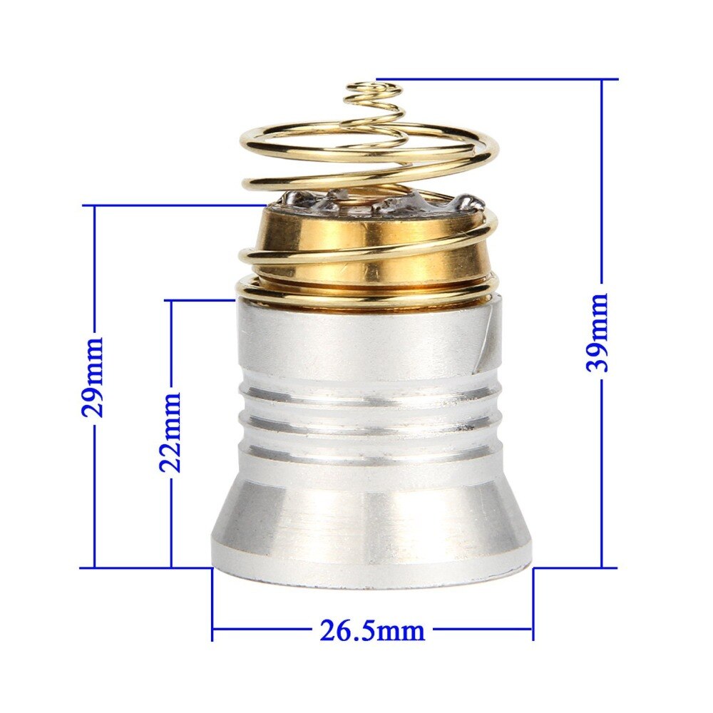 UltraFire Taschenlampe Lampen LED 1000 Lumen 26,5mm Birne CREE XP-L V6 1 Modi 3 V-8,4 V -in-P60 Für Ultrafire WF501B WF502B