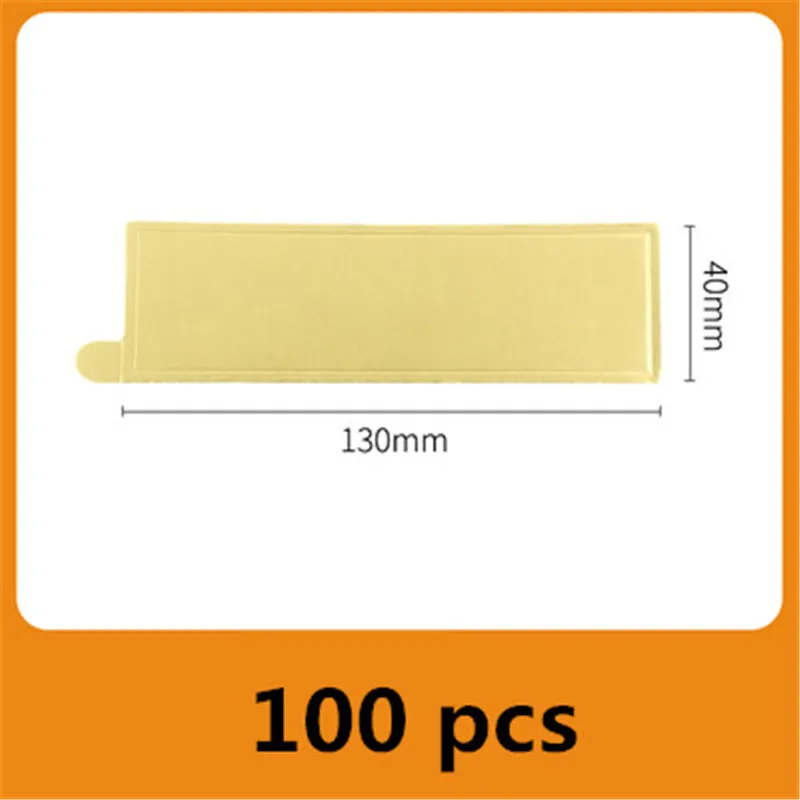 100 pcs/pack Cake Cardboard Mini Cake Boards Cupcake Dessert Tray Multi Shape Paper Golden Base Cake Pastry Decorative Kit Party: green