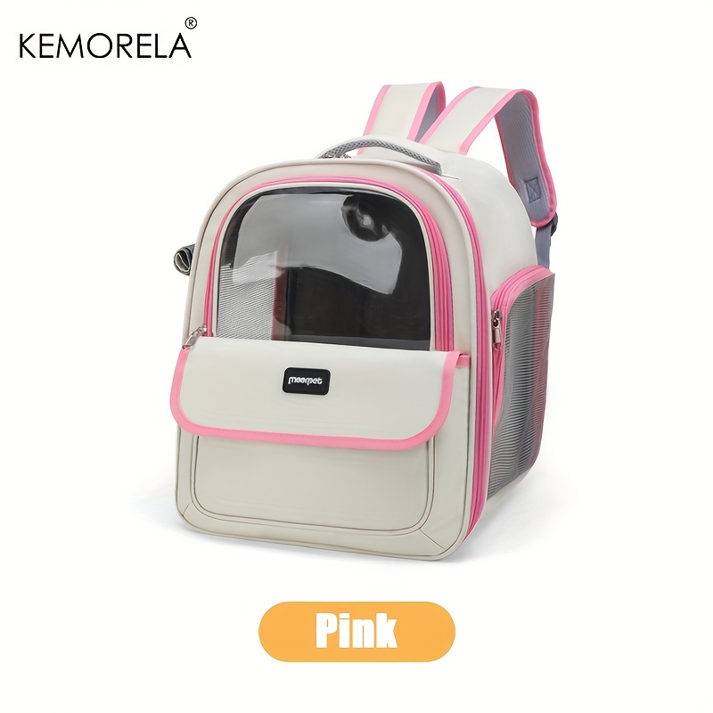 KEMORELA-mochila para mascotas para gatos y perros, cápsula transparente grande para exteriores, bolsa de transporte transpirable, suministros para mascotas