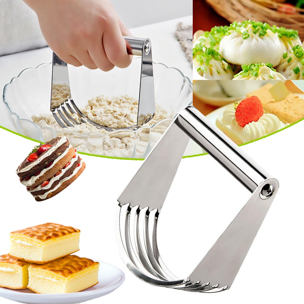 1PCS High Stainless Steel Dough Cutter Kitchen Craft Pastry Cutter Blender Brand kitchen Tool Easy to Grip and Use