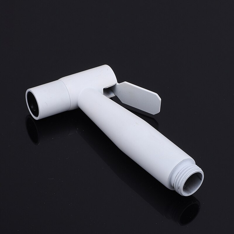 Grifo de Bidet blanco y latón cromado agua fría Válvula de esquina de inodoro de mano higiénico ducha cabezal de lavado de coche Pet rociador aerógrafo grifo