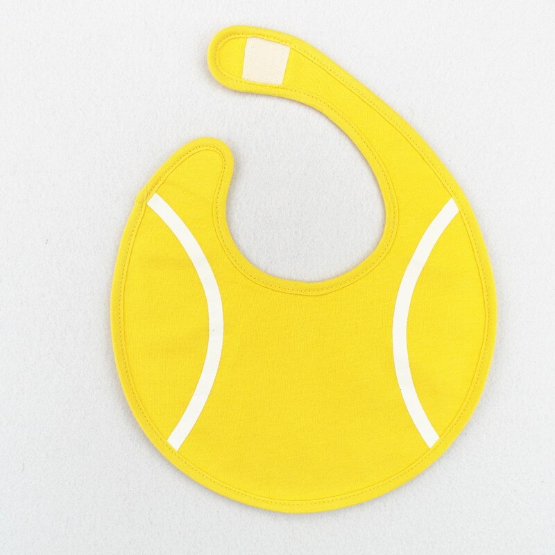 Aanbieding Baby Bib Katoen Bib Cartoon Gedrukt 3-Lagen Waterdicht Speeksel Handdoek Creatieve Bal Patroon Speeksel Handdoek: tennis