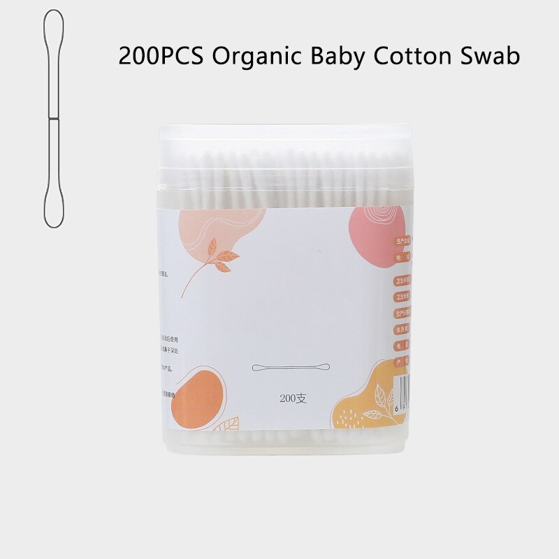 Cotons-tiges organiques pour bébés, 200 pièces, bâtonnets en papier, Ultra sûrs, hypoallergéniques, biodégradables: TD1109A