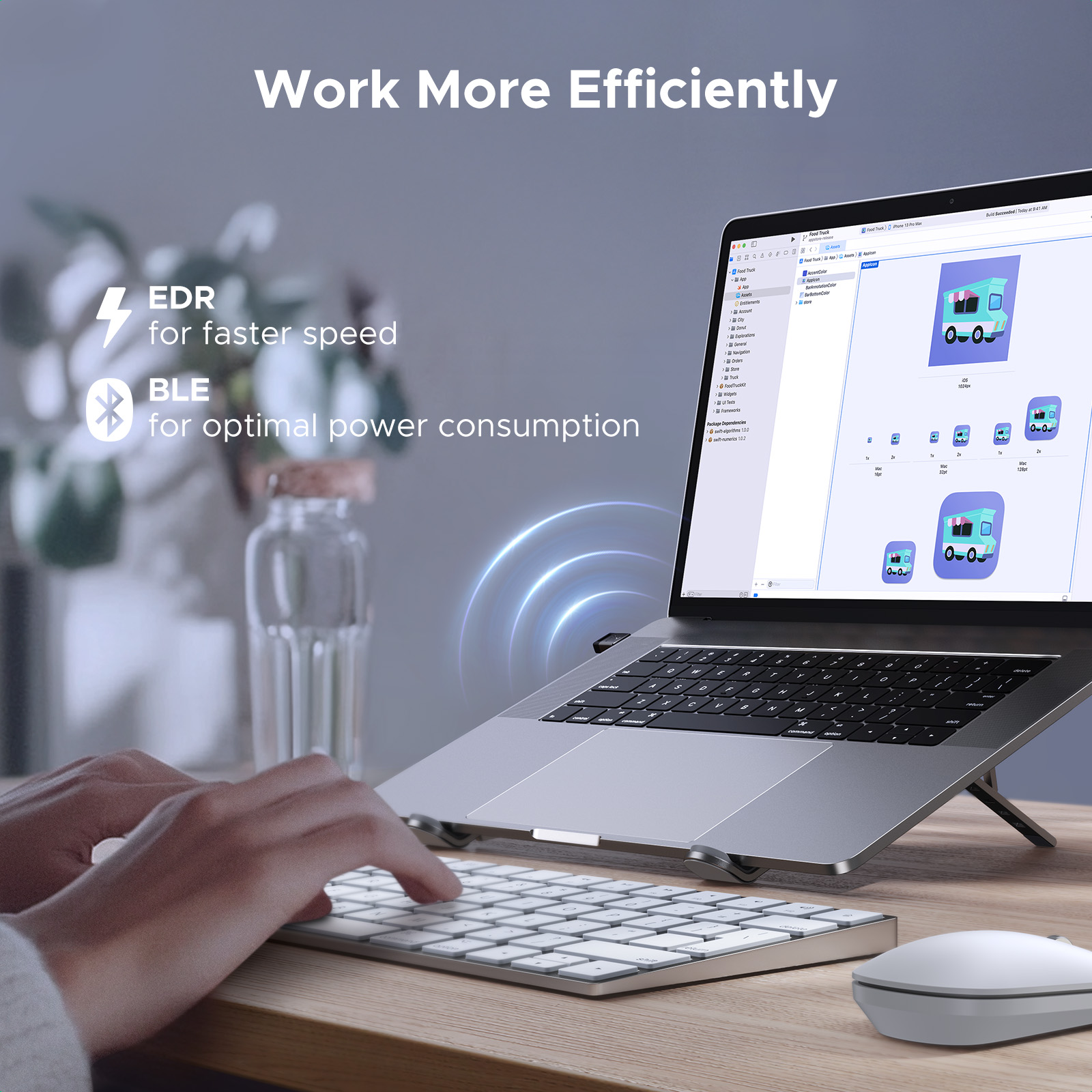 UGREEN Adapter Bluetooth USB Bluetooth 6.0 5.4 do PC Dongle Bezprzewodowa Mysz Klawiatura Odbiornik Audio Muzyki Nadajnik USB