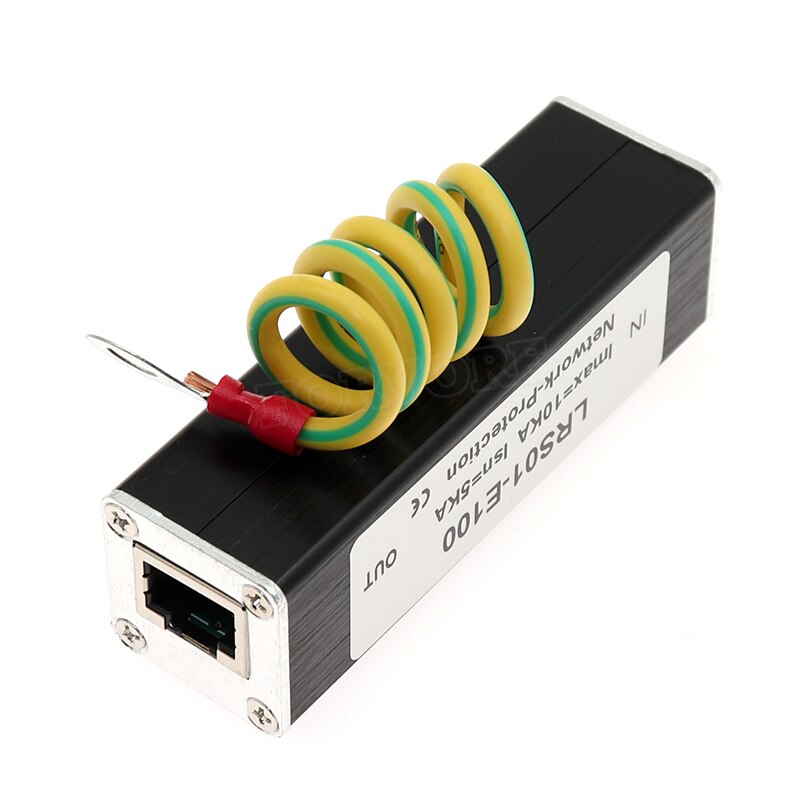 Lightning arrester computer single Network equipment monitoring signal RJ45 lightning protector arrester