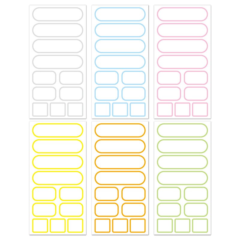 110pcs With pen Reusable Jam Jars Kitchen Label Stickers Storage Bottle Container Label Blackboard Chalk Stickers On the can