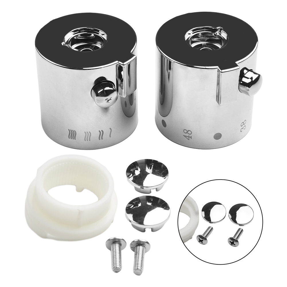Douche Temperatuur Controle Handvat Knop Chroom Thermostatische Handgreep Badkamer Kranen Thermostaten Accessoires