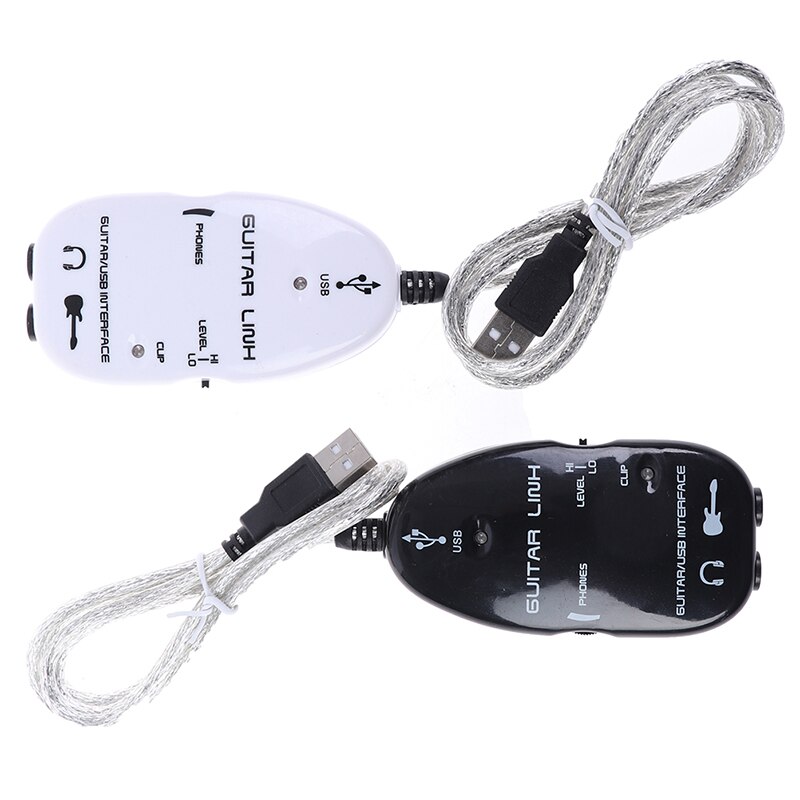 Convenient electric guitar cable audio USB link cable interface adapter for PC music recording accessories, for guitar player