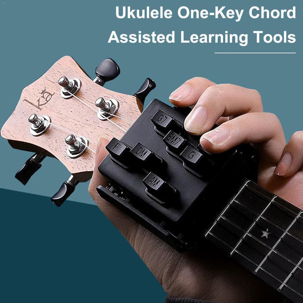 Learning System Practrice Aid Portable Ukulele Chord Musical Trainer Beginner X8Z4