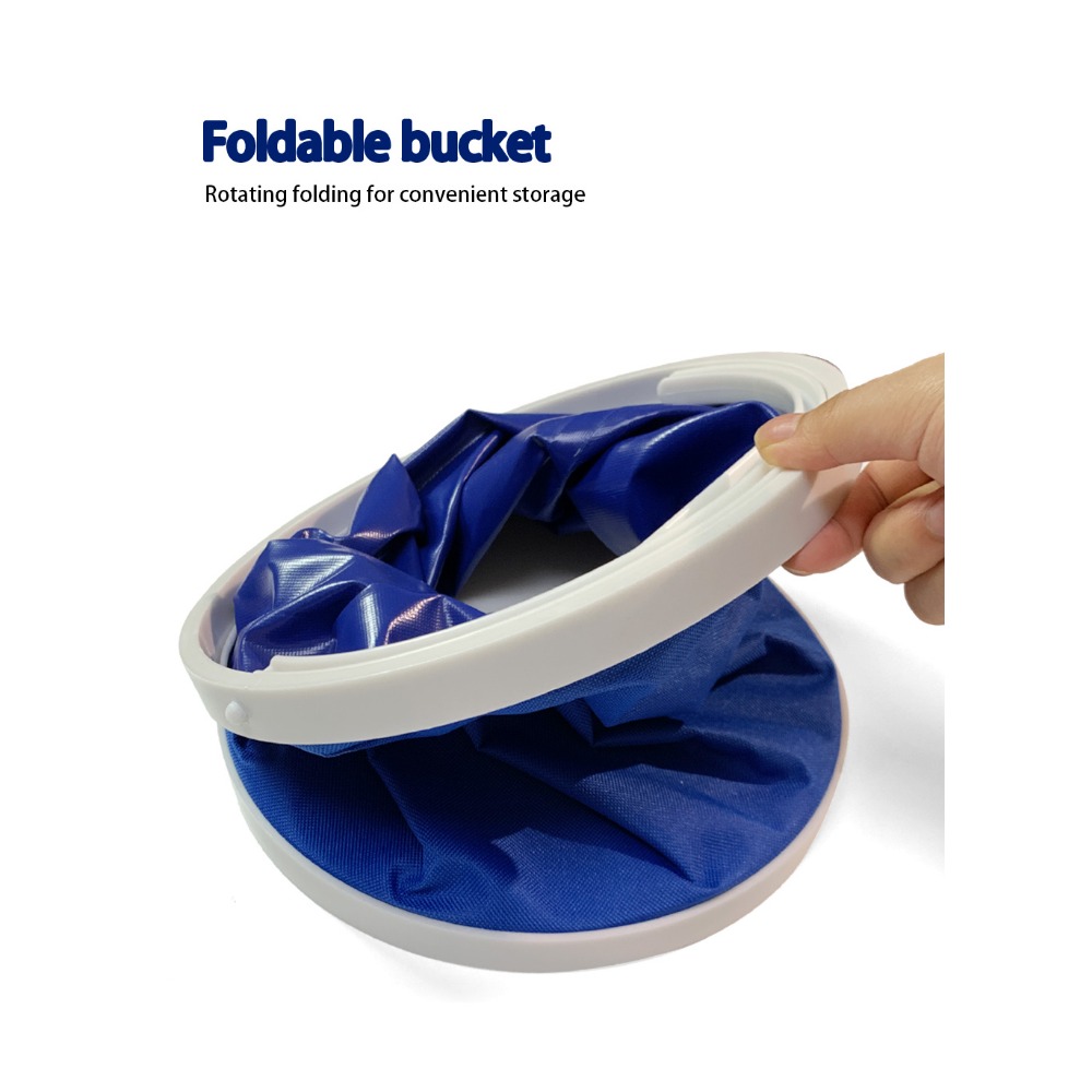 Car Portable Folding Bucket Multi-functional Thickened Folding Bucket Folding Outdoor Bucket Camping Supplie for Car Accessories